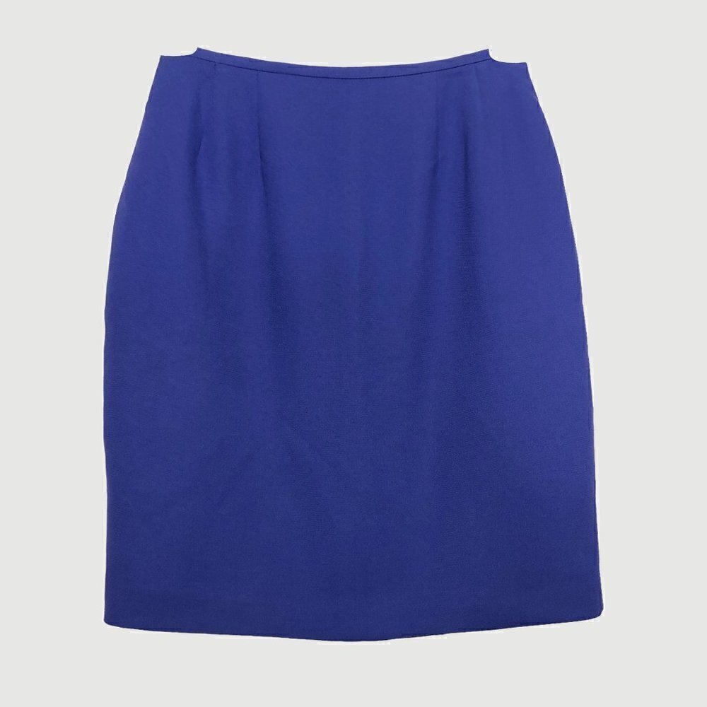 Brooks BROTHERS - Bright Purple Hidden Zipper Midi Pencil Skirt - Size 6P Petite